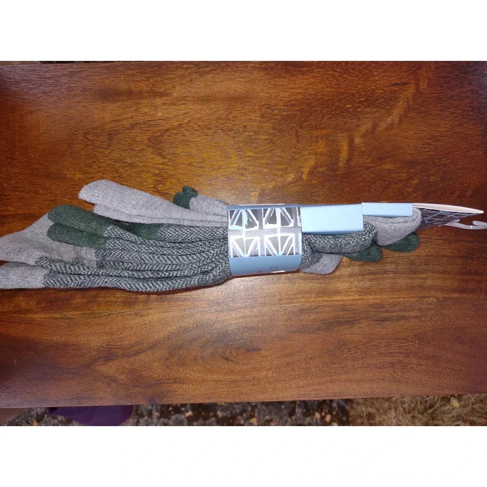 Steel & Jelly Mens Socks British Herringbone Green Grey UK 7-11 US 7-12 EU 40-45